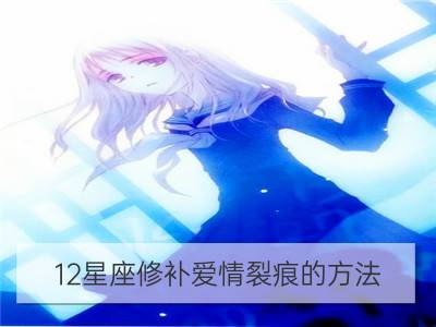 12星座修补爱情裂痕的方法_12星座疗伤的方法